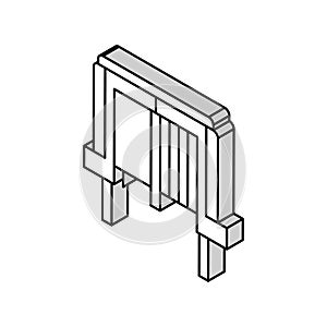 inductor electrical engineer isometric icon vector illustration