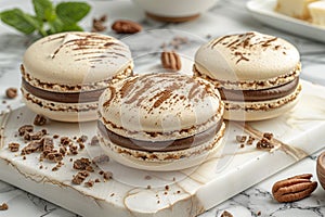 Indulge in the beauty and unparalleled flavor of macarons Arte com IA