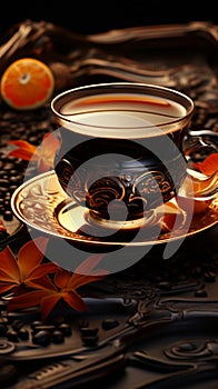 Indulge in the deep, complex flavors of authentic Arabian black coffee