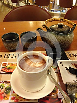 Crafted Elegance: Latte Art Mastery photo