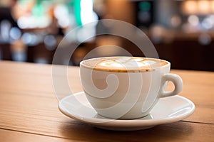 Indulge in Heavenly Hot Coffee Cappuccino at Starbucks. photo