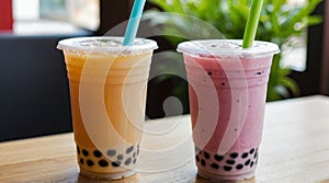 Indulge in the Irresistible Delight of Bubble Tea Bliss photo