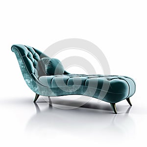 Luxurious Velvet Chaise Lounge Sofa