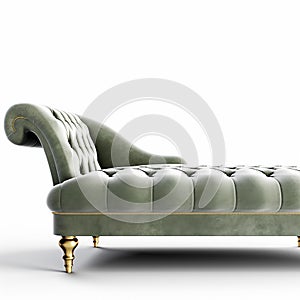 Luxurious Velvet Chaise Lounge Sofa