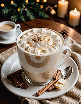 Indulge in the Warmth of Winter with a White Chocolate Mocha photo