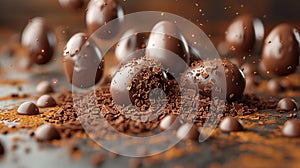 Indulgent Easter: Chocolate eggs, delights for sweet cravings.