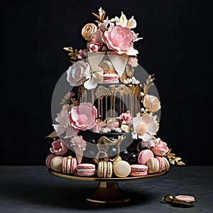 Indulgent Gourmet Pastries and Desserts in Art Deco Style
