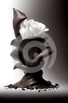 Indulgent Luxury: A Chocolate Rose with a Hint of Opulence