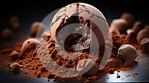 Indulging in Delight: Exploring the Tempting World of Delicious Chocolate. Generative AI