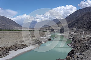 Indus river Karakorum highway, northern areas of Gilgit Baltistan, Pakistan