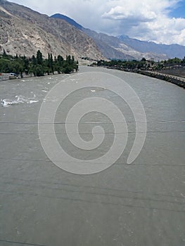 The Indus River origins from Tibat photo