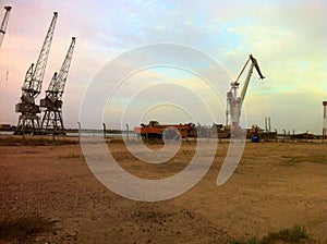 Industiral area in Basra photo