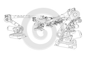 A industral robots manipulators