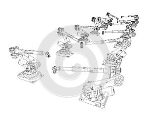 A industral robots manipulators