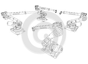 A industral robots manipulators