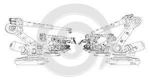 A industral robots manipulators