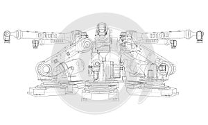 A industral robots manipulators