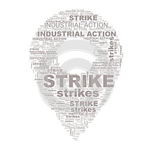 Industrial Action Strikes Text Header Abstract