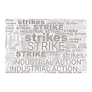 Industrial Action Strikes Text Header Abstract