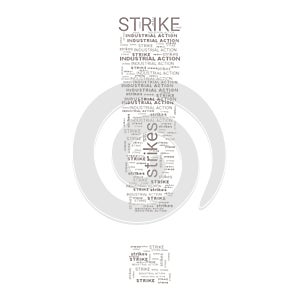 Industrial Action Strikes Text Header Abstract