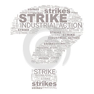 Industrial Action Strikes Text Header Abstract