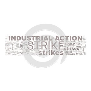 Industrial Action Strikes Text Header Abstract