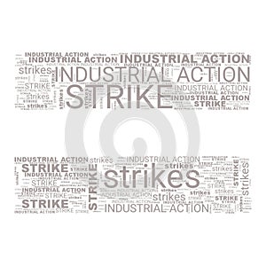 Industrial Action Strikes Text Header Abstract