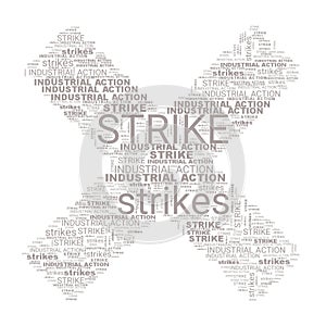 Industrial Action Strikes Text Header Abstract