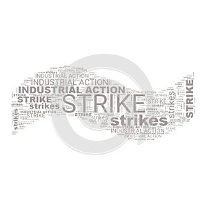 Industrial Action Strikes Text Header Abstract