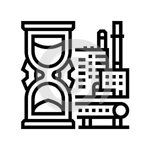 industrial age steampunk vintage line icon vector illustration