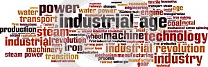 Industrial age word cloud