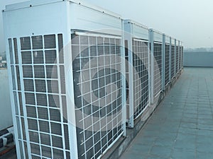 Industrial air conditioner condensers outside unit
