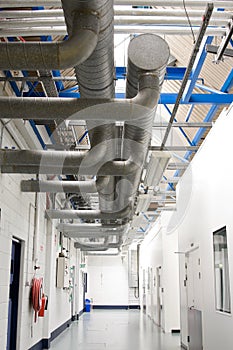 Industrial air-conditioner pipes sistem