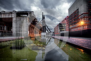 Industrial Area with Blast Furnace in Esch/Belval, Luxembourg