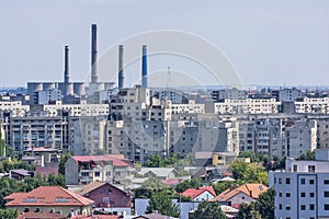 Industrial area in Bucharest.
