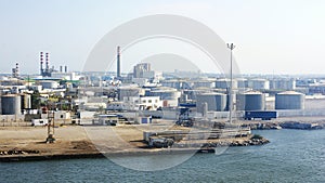 Industrial area on the coast of Tunisia