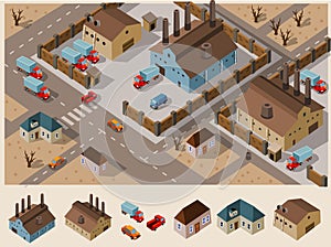 Industrial Area Isometric