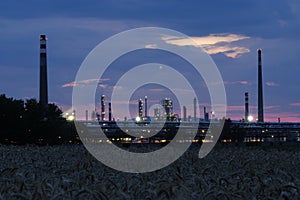 Industrial area - petroleum refinery