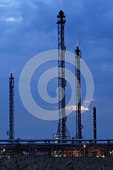 Industrial area - petroleum refinery