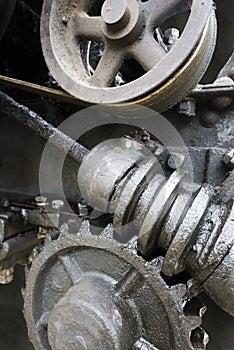 Industrial Art Concept, Gear, Screw, Wheel