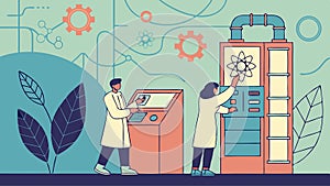 Industrial Automation and Robotic Control, Tech Lab, vector design Generative AI