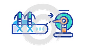 Industrial Automation and Robotic Production, Smart Factory Output, vector design Generative AI