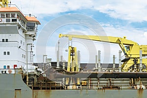 Industrial background featuring details of sea container terminal