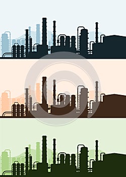 Industrial background. manufacturing landscape.