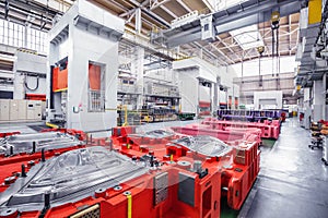 Industrial background with presses