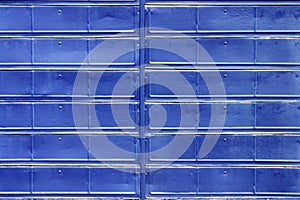 Industrial background - view of the part of an old metal railway wagon close-up