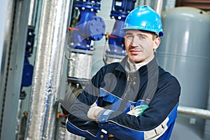 Industrial boiler worker