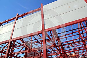 Industrial building construction steel structure