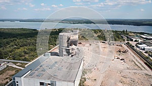 Industrial building destroyed on Construction Site