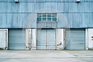 Industrial Building with Garage Doors
